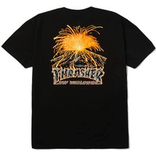 HUF x Thrasher Meltdown Short Sleeve T-Shirt | Black