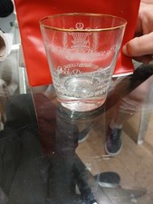 Royal Wedding 1981 Cut Glass Whiskey Glass.