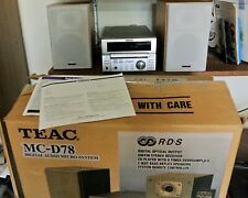 TEAC MC-D78 CD,DAB Reciever. With Original Remote, pair speaker, boxed. see