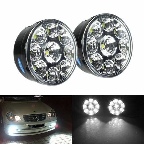 Pair white 12v led φ70mm - 1,