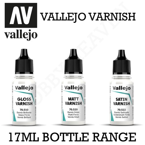 Vallejo varnish range - vallejo,