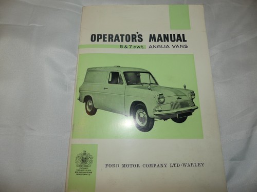 Ford anglia van owners - anglia,
