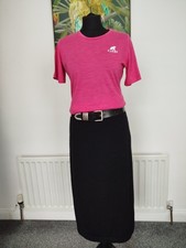 Fjork  Womens Merino Wool Pink T-shirt Size L