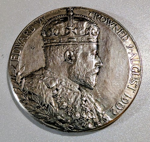 Antique 1902 silver coronation - antique,