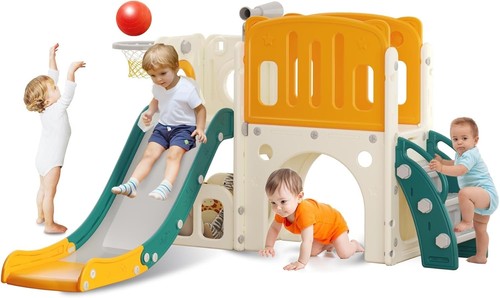 Toddler slide with climbing - slide,