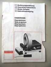 Instructions slide projector