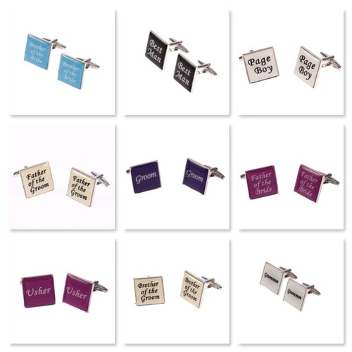Cufflinks wedding square - cufflinks,