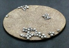 120mm x 92mm oval resin base