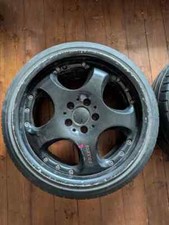 Rare 5x112 genuine Mercedes Brabus 18x10 3 piece split rim wheels