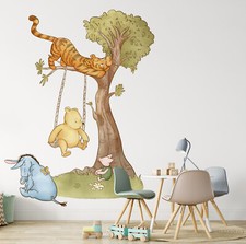 Large Winnie the Pooh Tree Wall Decal Boy Nursery Winnie Bear Decor Kids Room