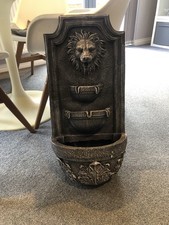Lion Solar Wall Fountain 