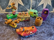 Rare Burger King KFC Scooby Doo Promo Advertising Lot Of 7 Toys Figures 1996