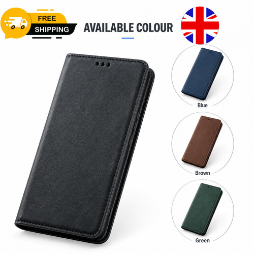 Leather flip wallet case for - flip,