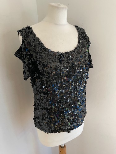 Vera mont sequin top blouse - mont,