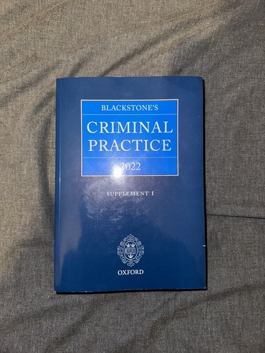 Blackstone criminal practice - blackstone's,
