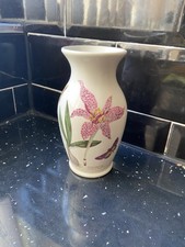 Vintage Portmeirion Botanic Garden Canton Vase With Colchicum Meadow Saffron