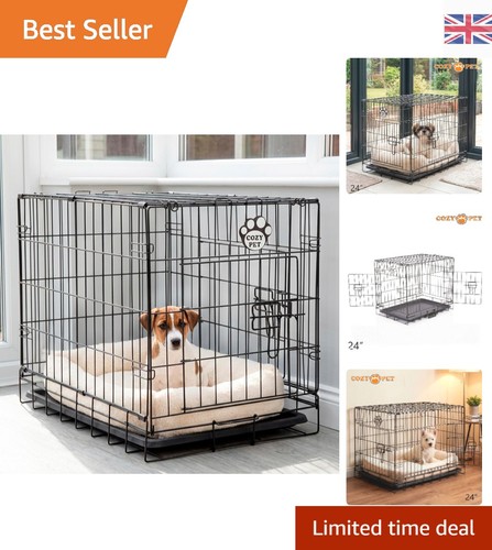 Elegant inch dog crate with - 24-inch,