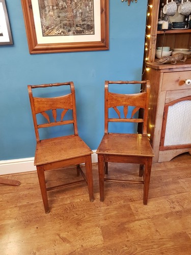 Antique teak dining chairs - teak,