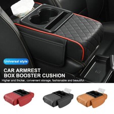 Auto Center Console Armrest Cushion W/ 2 Cup Holder Car Amrest Pad Universal