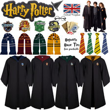 UK Harry Potter Gryffindor Ravenclaw Slytherin Hufflepuff Robe Cloak Tie Costume