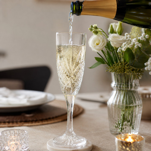 Crystal cut glass champagne - crystal,
