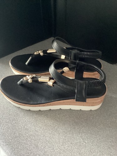 Ladies black wedge - ladies,