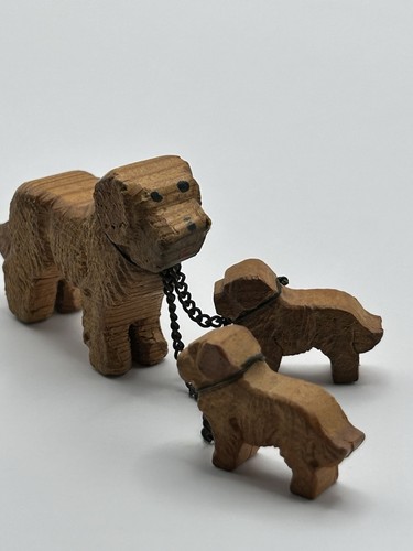 Vintage hand carved - wood, st