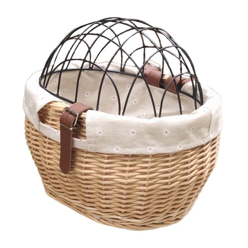 Wicker bike basket for small - bike,