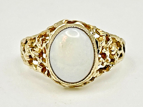 Vintage brutalist 9ct yellow - 9ct,