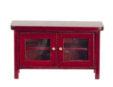 Dolls house modern mahogany - house,