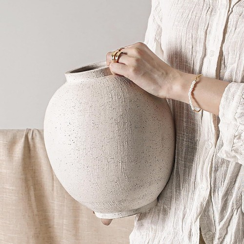 Ceramic vase large inch - ceramic, 9.8