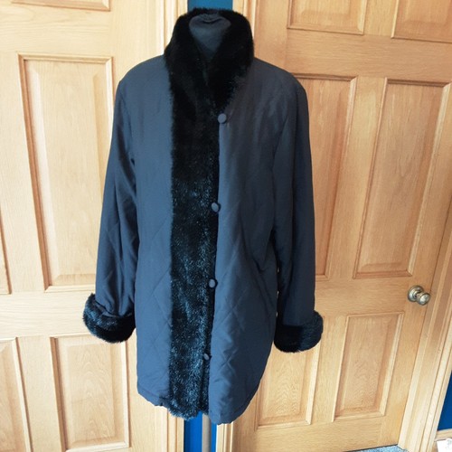 Viyella black faux - viyella, fur