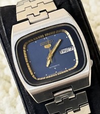 Vintage Seiko 5 Automatic Blue
