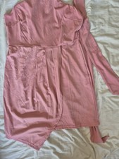 Wedding Guest Occasion Party Dress Outfit One Shoulder Dress Summer Pink Short