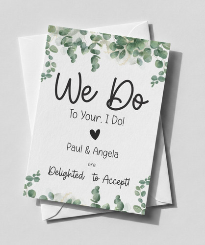Personalised wedding rsvp - personalised,