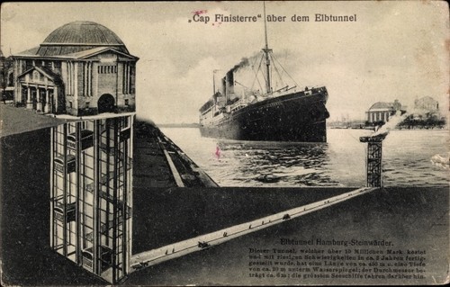 Postcard hamburg steinwerder - hamburg,