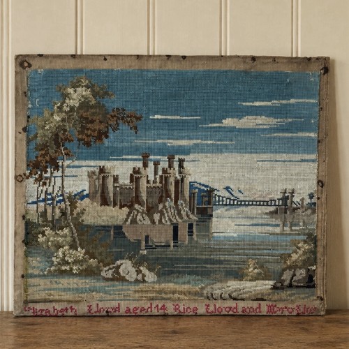 Antique welsh needlework - antique,