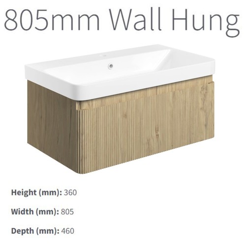 Oak vanity unit - vanity, sink