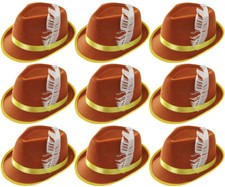 BROWN BAVARIAN HAT OKTOBERFEST