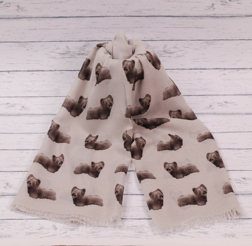 Skye terrier dog print scarf - dog,