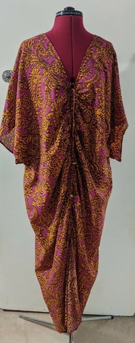 Zara gathered kaftan dress - kaftan,