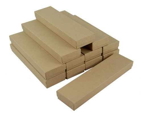 Kraft cardboard box jewellery - kraft,