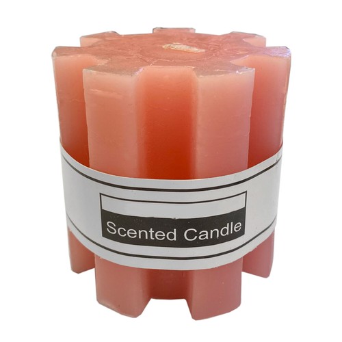 Scented pillar candles wax - x,