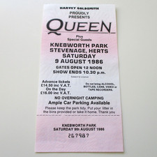 Queen Knebworth Ticket +