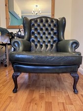 Chesterfield Green Leather