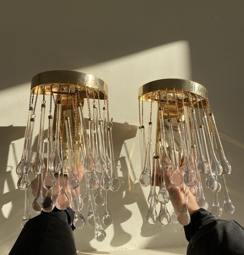 Pair mid century wall - mid, lights