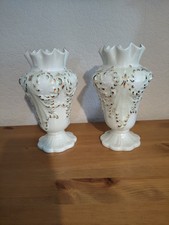 Belleek china rathmore vases - belleek,