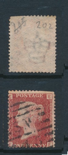 1864 penny red - gb,, sg43,