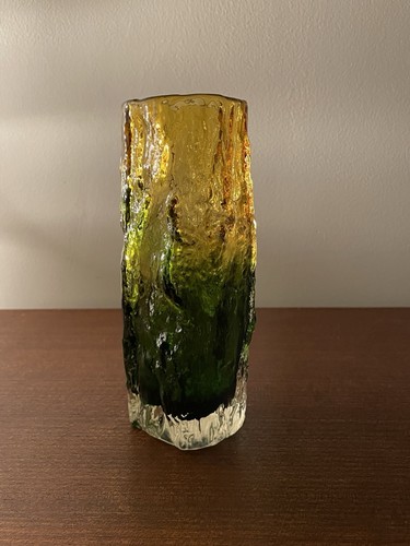 Japanese bark vase - vase, green