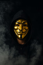 Halloween Mask V for Vendetta Guy Fawkes Wholesale GOLD